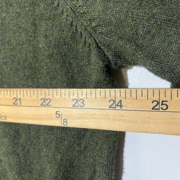 Eddie Bauer Cotton Cashmere V Neck Green Pullover Sweater Men's Size‎ Large - Picture 4 of 6
